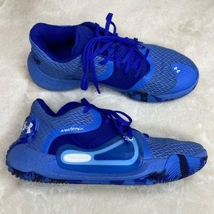Mens Under Armour UA TB Spawn 2 Anatomix Basketball Shoes Blue Size 9